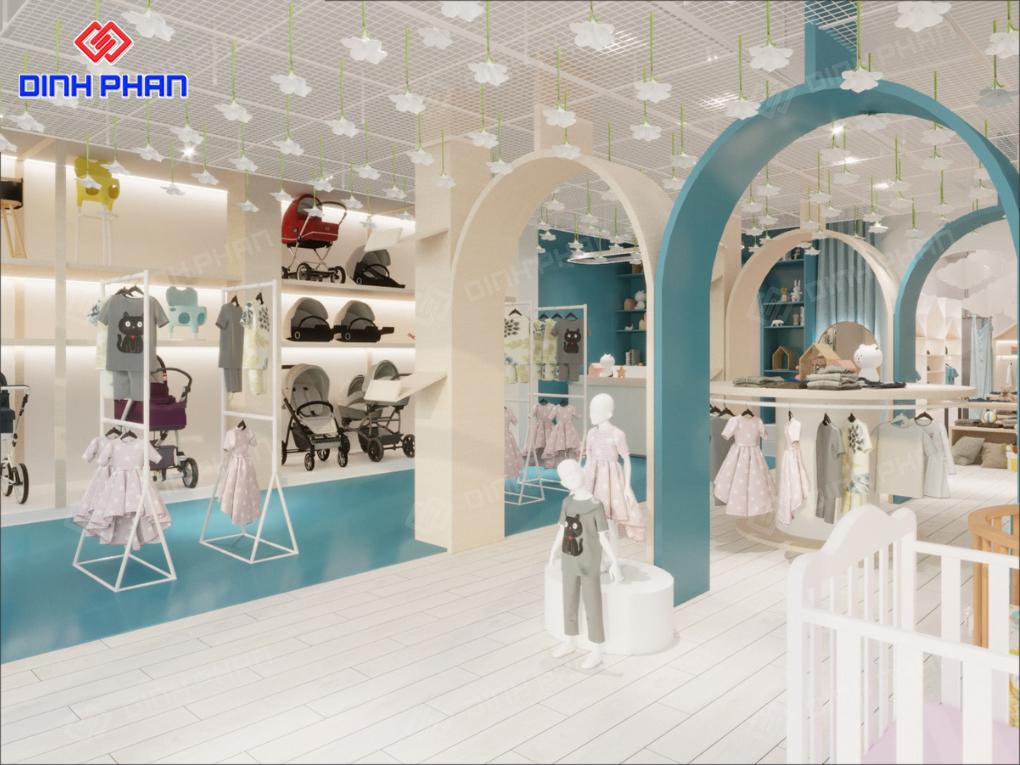 25+ Mẫu Thiết Kế Shop Quần Áo Trẻ Em Đẹp, Thời Thượng