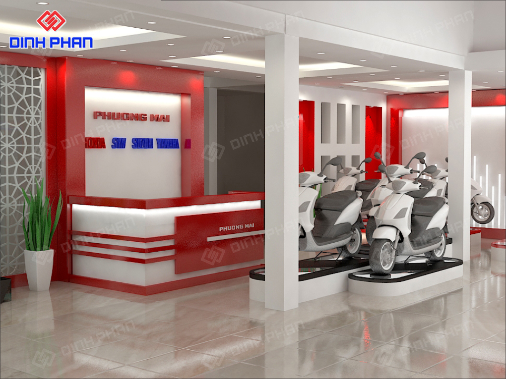 Thiết Kế Showroom Xe Máy Phong Cách, Chuyên Nghiệp Thiết Kế Showroom Xe Máy Phong Cách, Chuyên Nghiệp