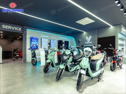 Thiết Kế Showroom Xe Máy Phong Cách, Chuyên Nghiệp
