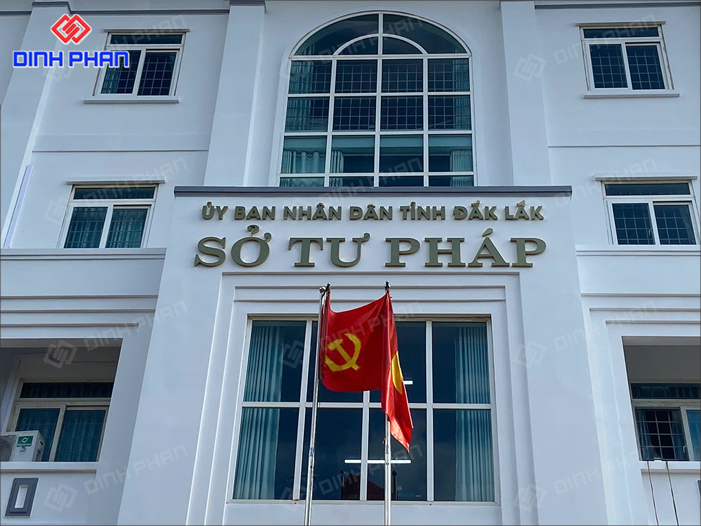 Làm bảng hiệu Sở Tư Pháp tỉnh Đắk Lắk