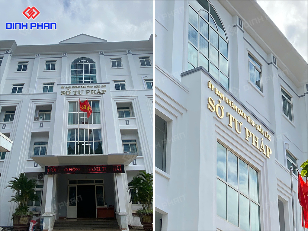Làm bảng hiệu Sở Tư Pháp tỉnh Đắk Lắk