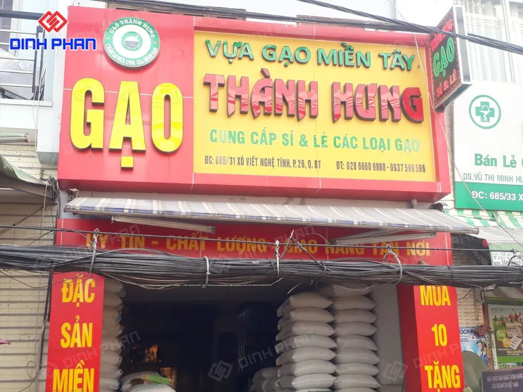 Bảng hiệu đại lý gạo