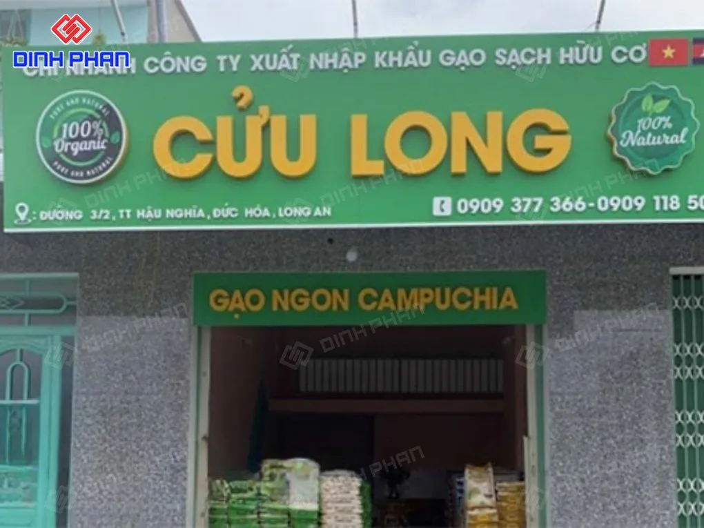 Bảng hiệu đại lý gạo