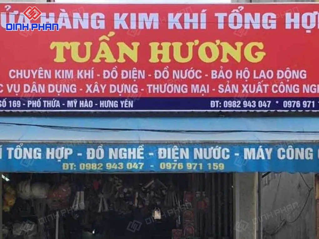 Bảng hiệu điện nước