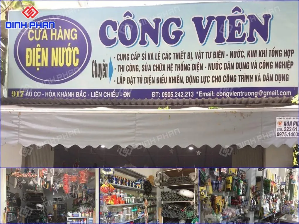 Bảng hiệu điện nước