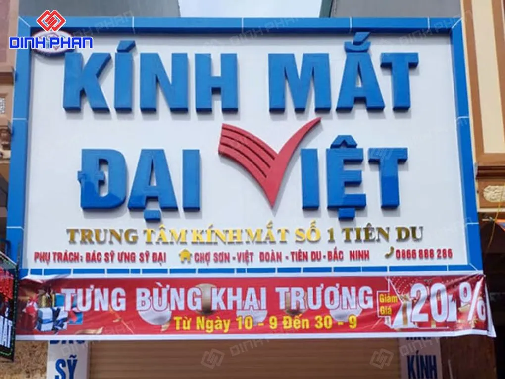 Bảng hiệu kính mắt
