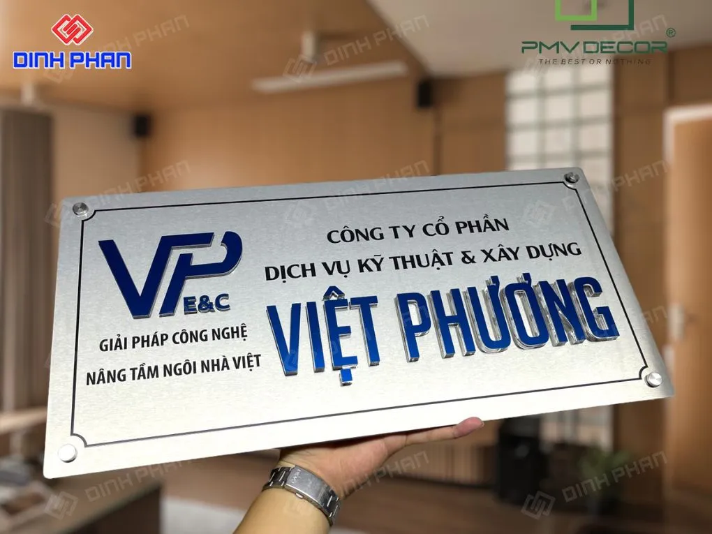 Bảng tên inox