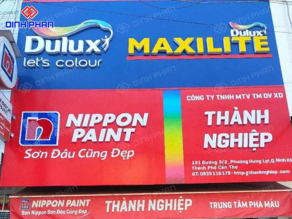 Biển quảng cáo cửa hàng sơn