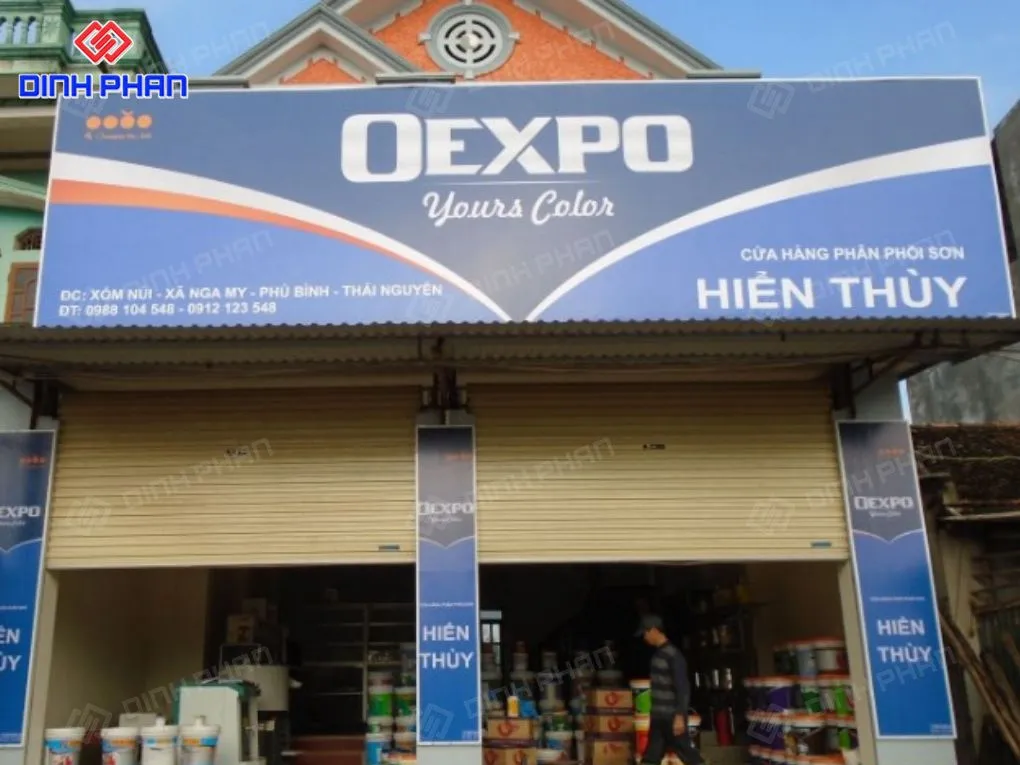 Biển quảng cáo cửa hàng sơn