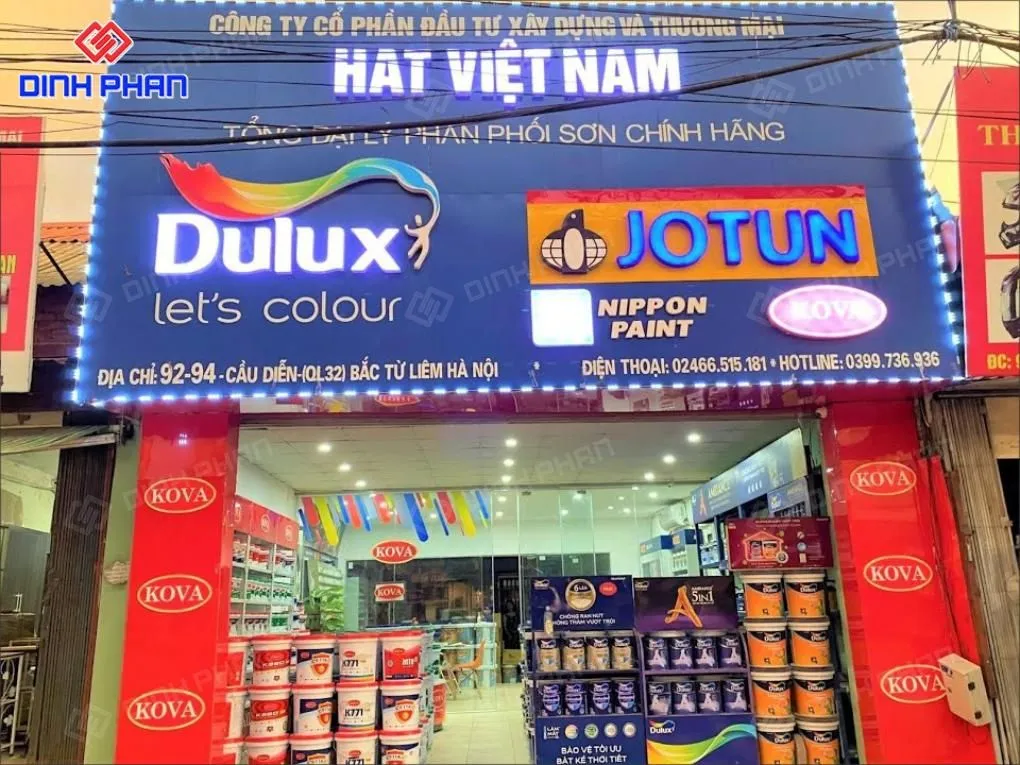 Biển quảng cáo cửa hàng sơn