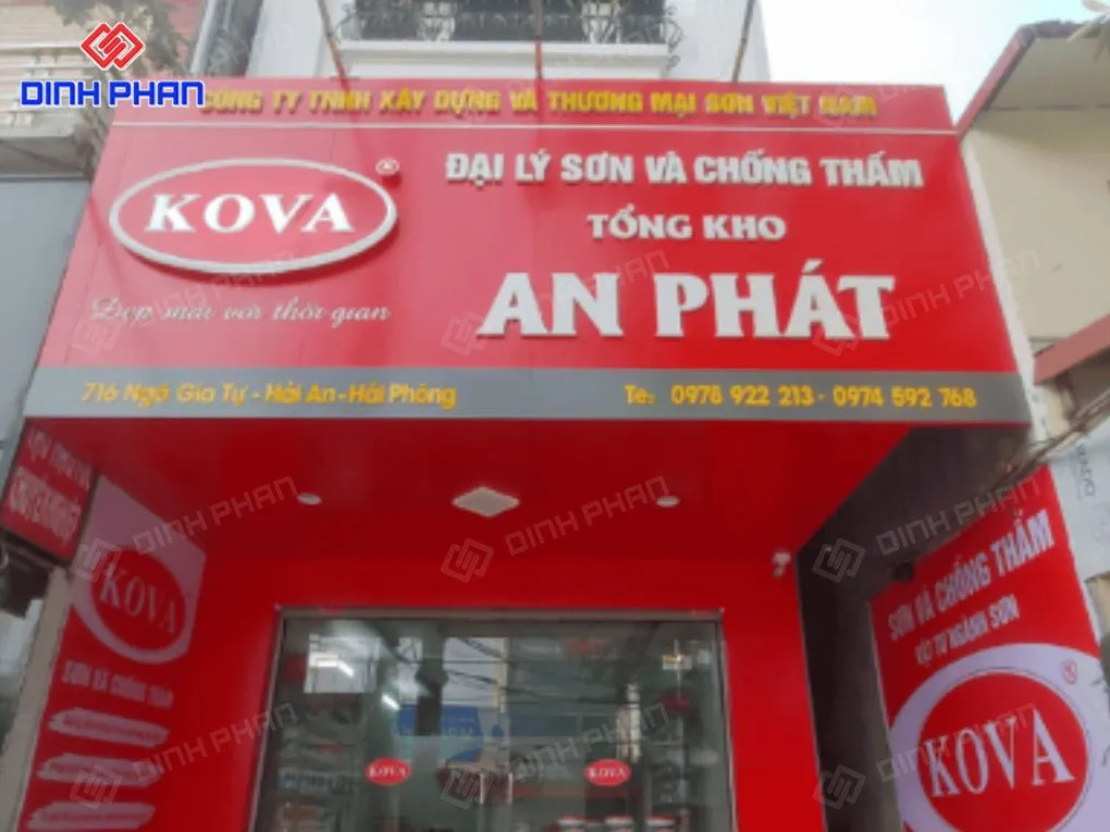 Biển quảng cáo cửa hàng sơn