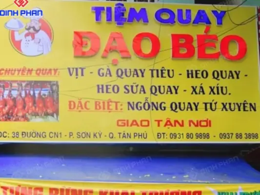 Biển quảng cáo vịt quay