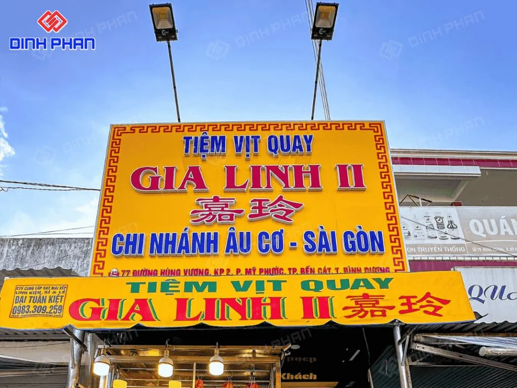 Biển quảng cáo vịt quay