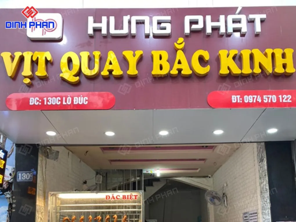 Biển quảng cáo vịt quay