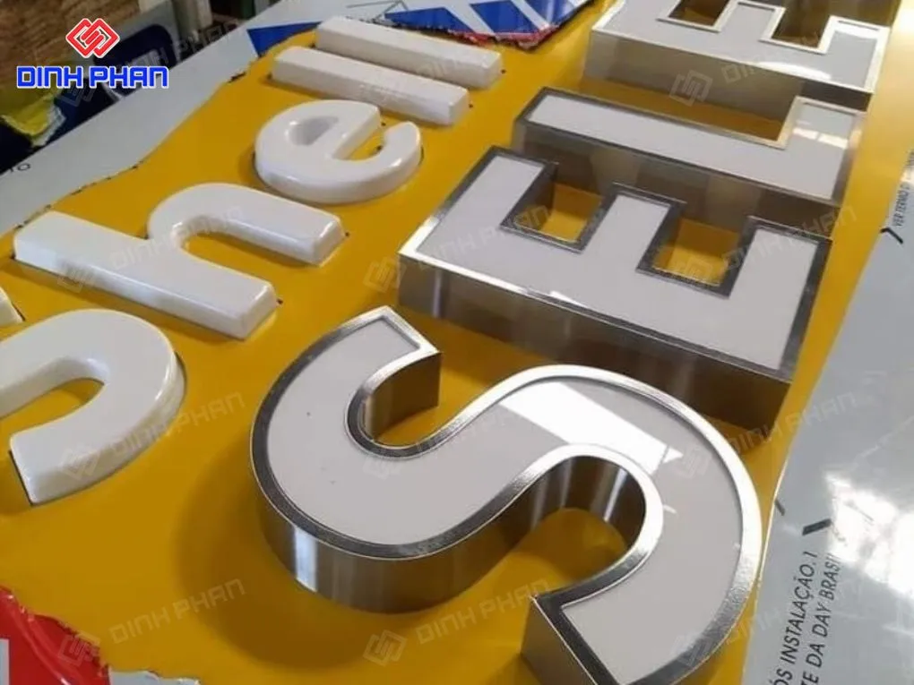 Gia công chữ inox lọng viền