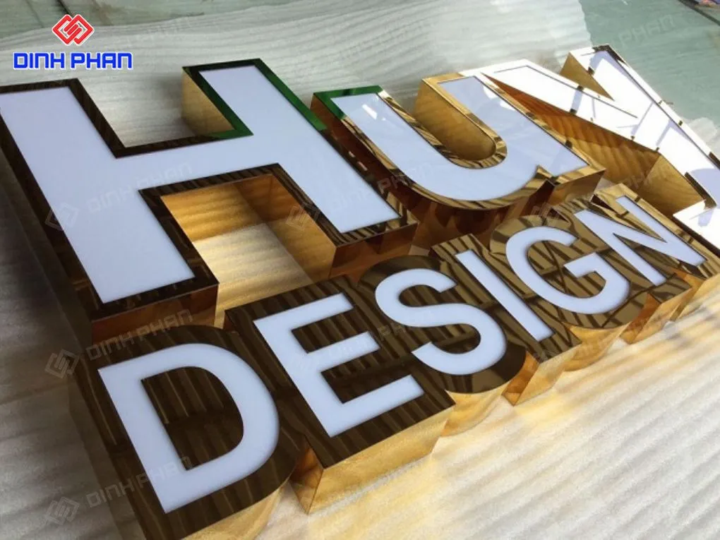 Gia công chữ inox lọng viền