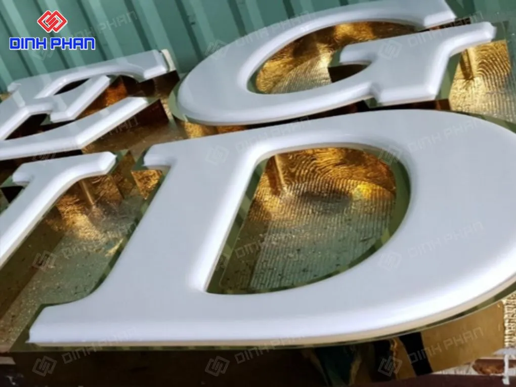 Gia công chữ inox lọng viền