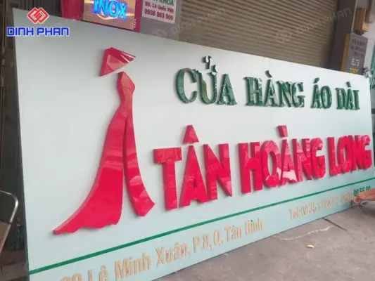 Làm bảng hiệu áo dài