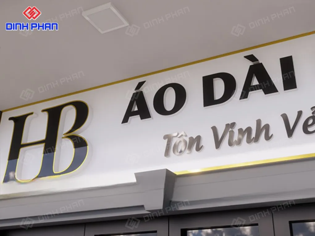 Làm bảng hiệu áo dài