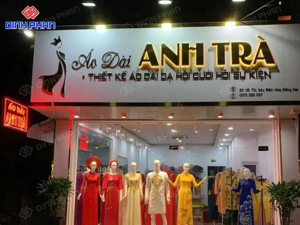 Làm bảng hiệu áo dài