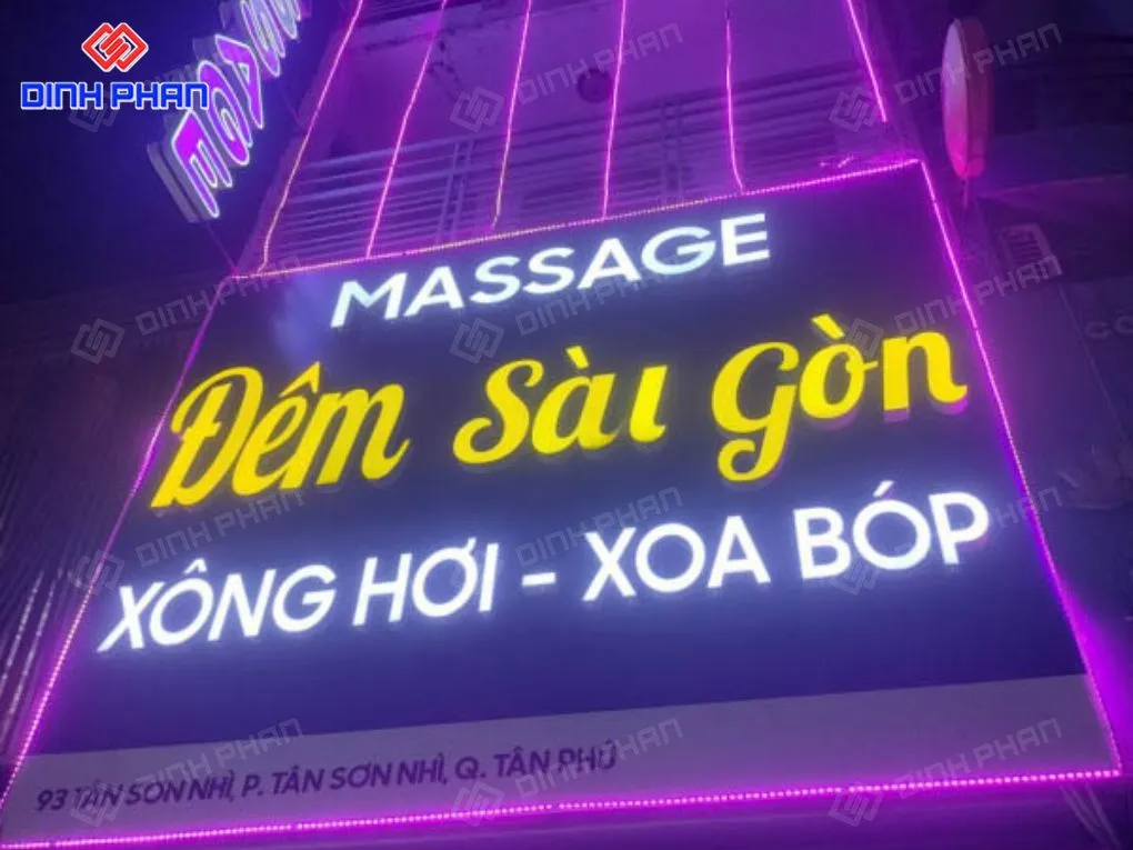 Làm bảng hiệu massage