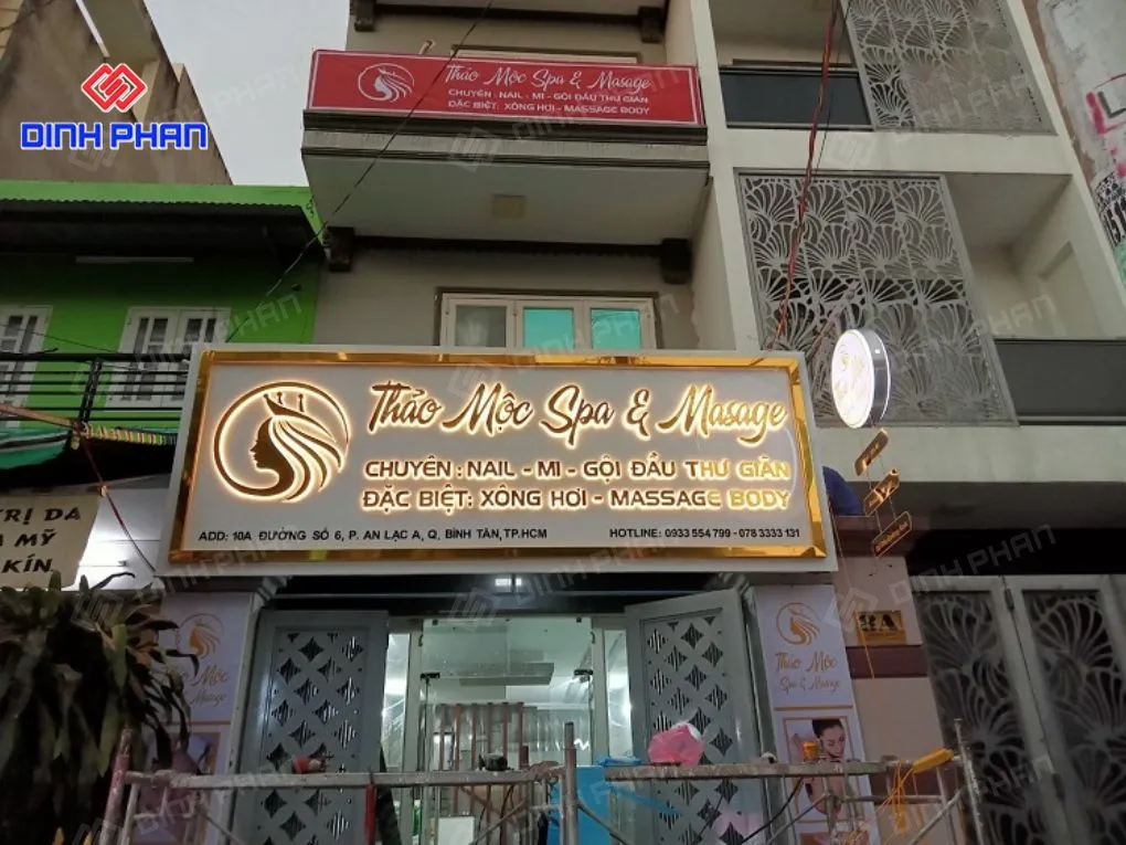 Làm bảng hiệu massage