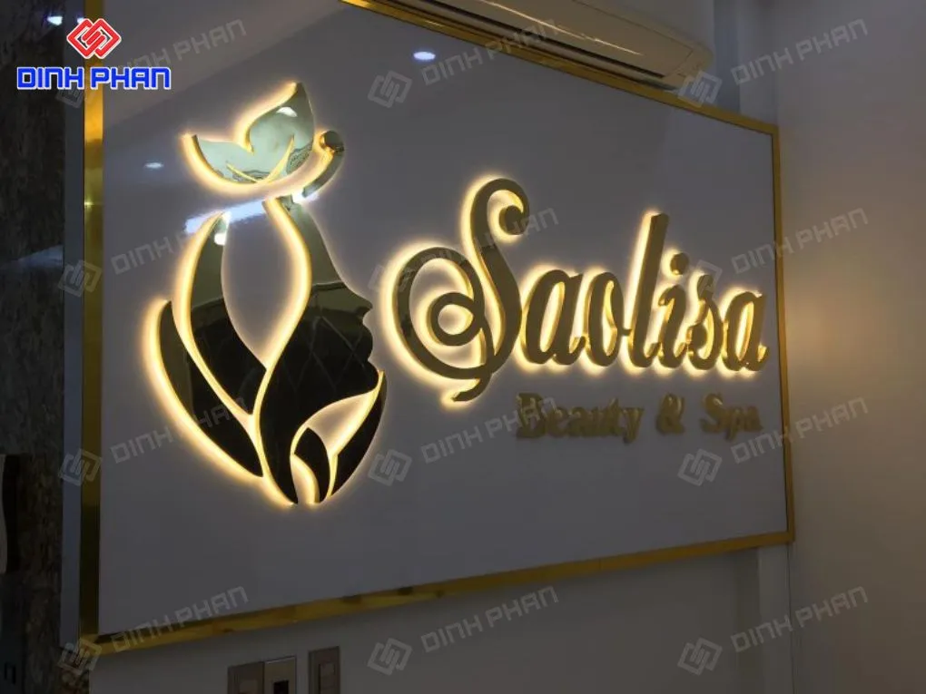 Làm chữ inox hắt chân