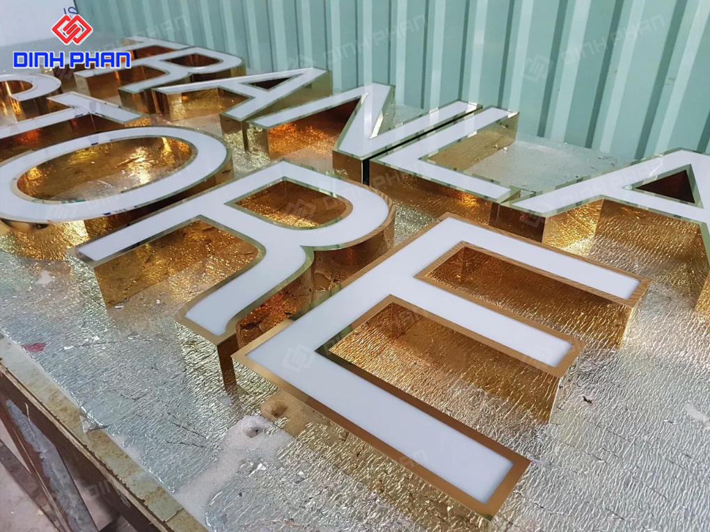 Làm chữ inox mặt mica tại xưởng không qua trung gian, giá tốt Làm chữ inox mặt mica tại xưởng không qua trung gian, giá tốt nhất