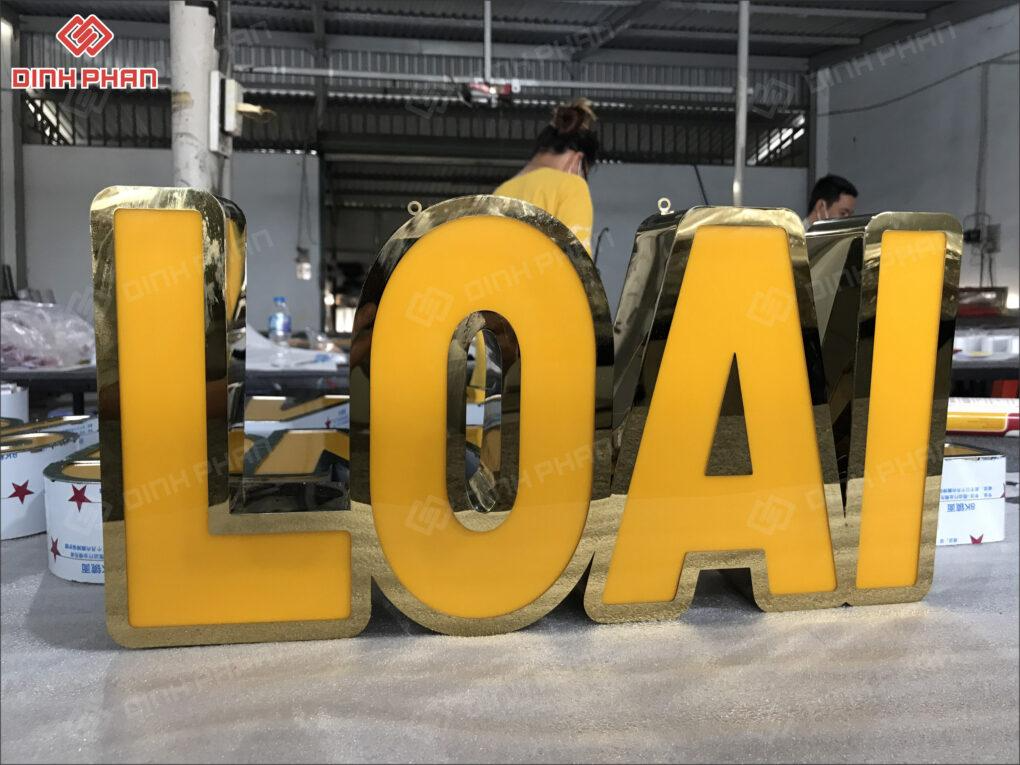 Làm chữ inox mặt mica tại xưởng không qua trung gian, giá tốt Làm chữ inox mặt mica tại xưởng không qua trung gian, giá tốt nhất