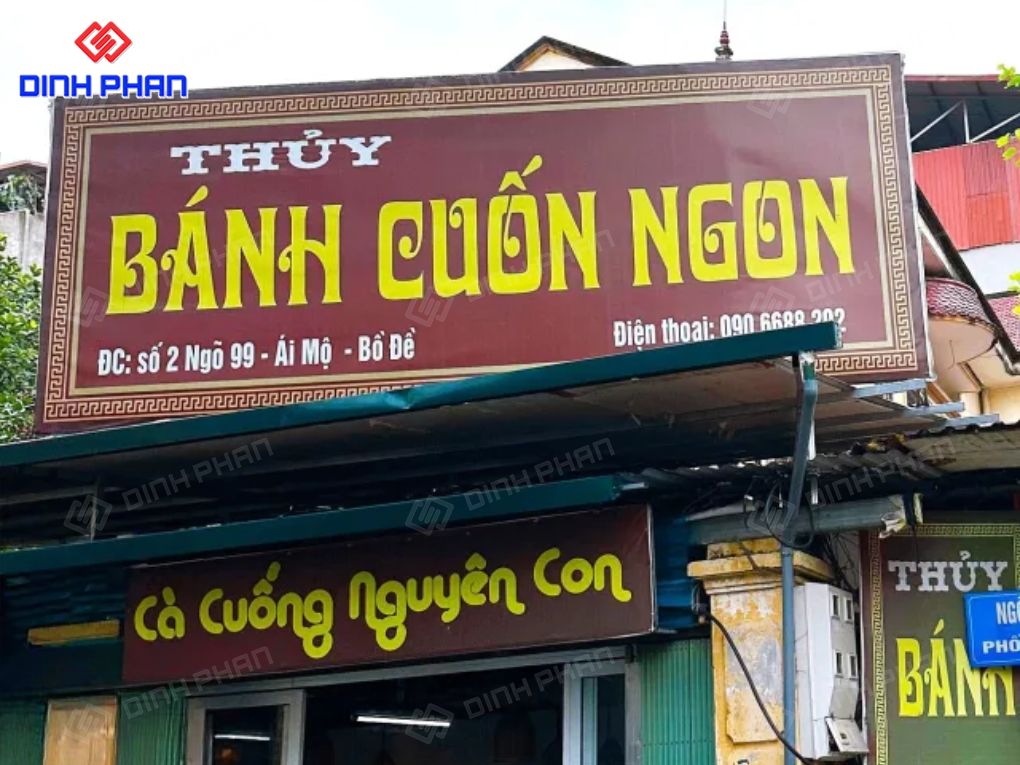  Bảng hiệu bánh cuốn