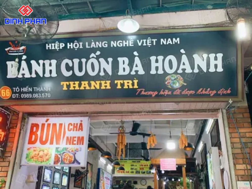  Bảng hiệu bánh cuốn