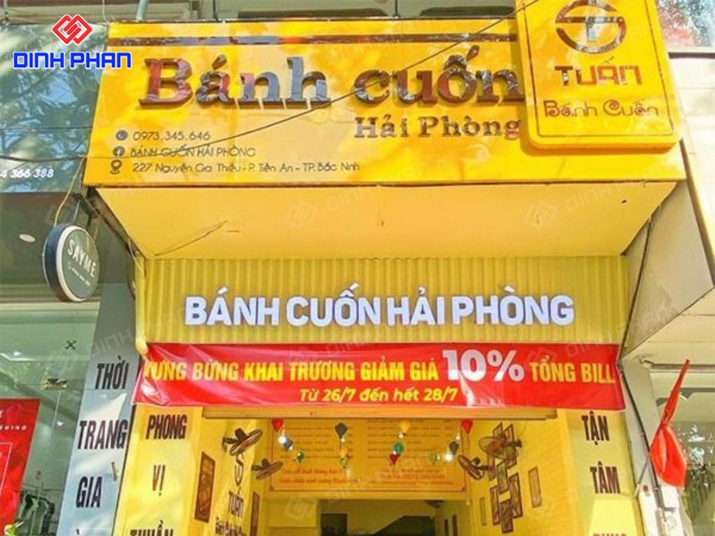  Bảng hiệu bánh cuốn