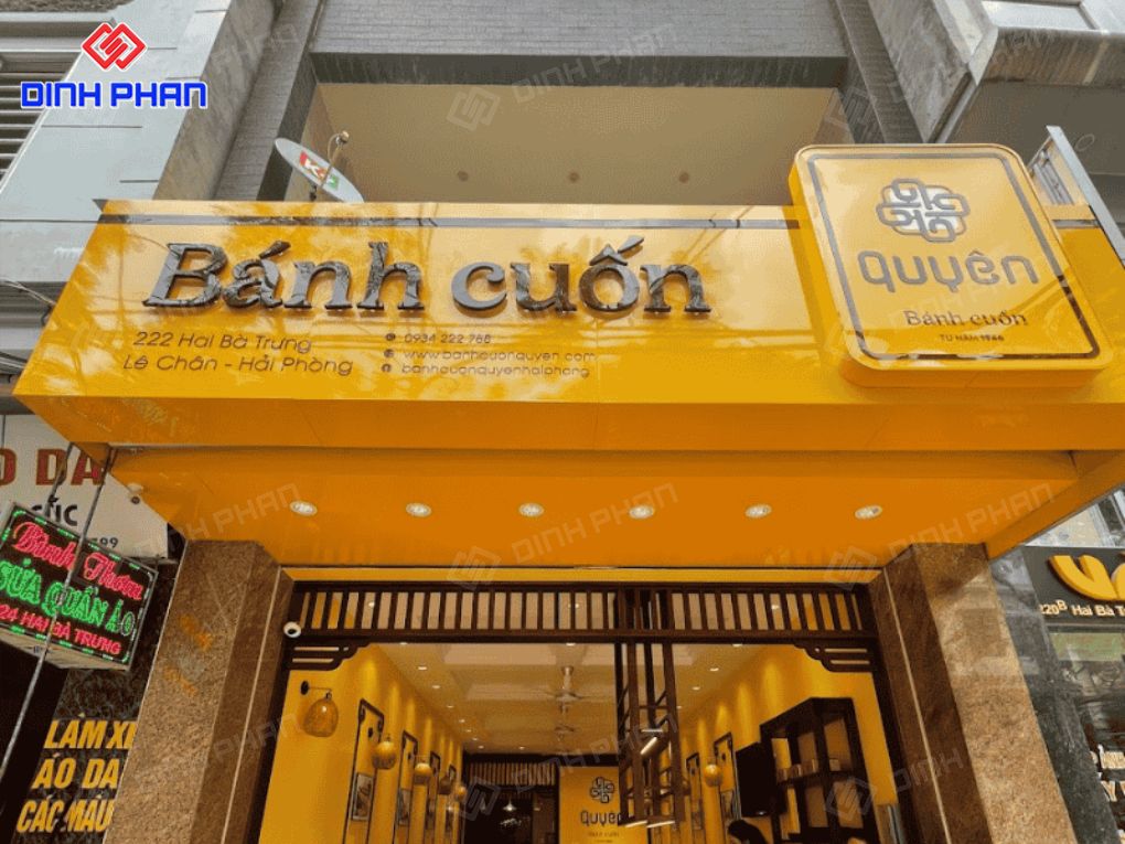  Bảng hiệu bánh cuốn