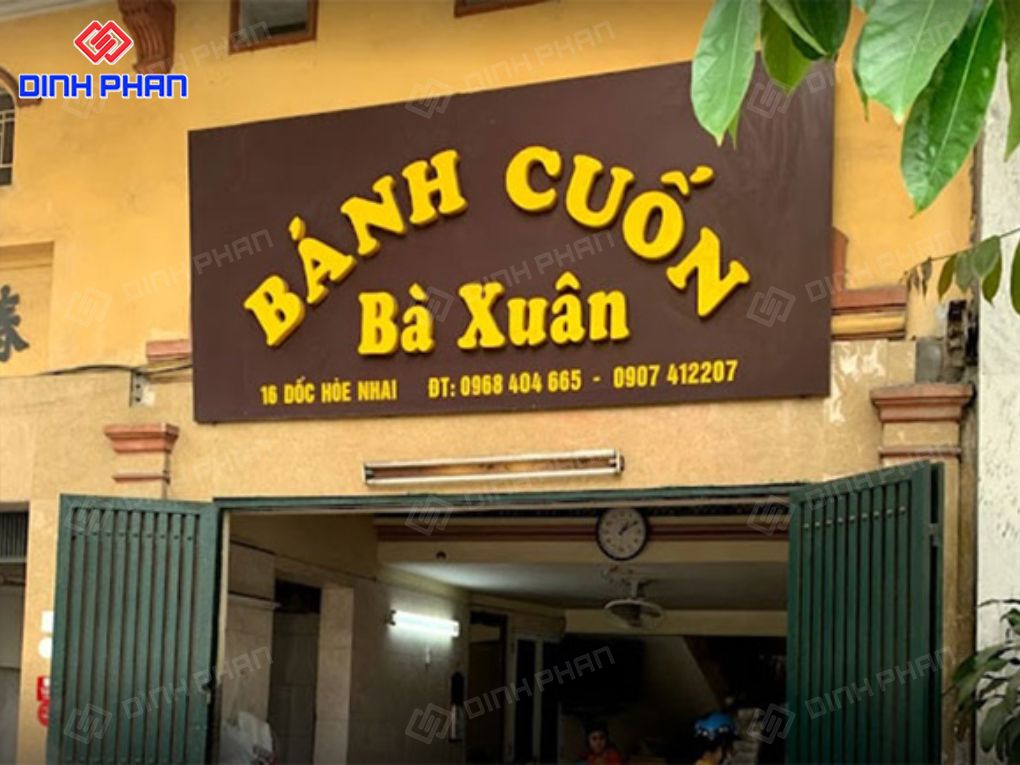  Bảng hiệu bánh cuốn