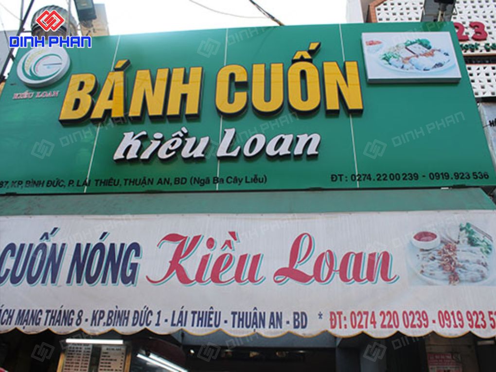 Bảng hiệu bánh cuốn