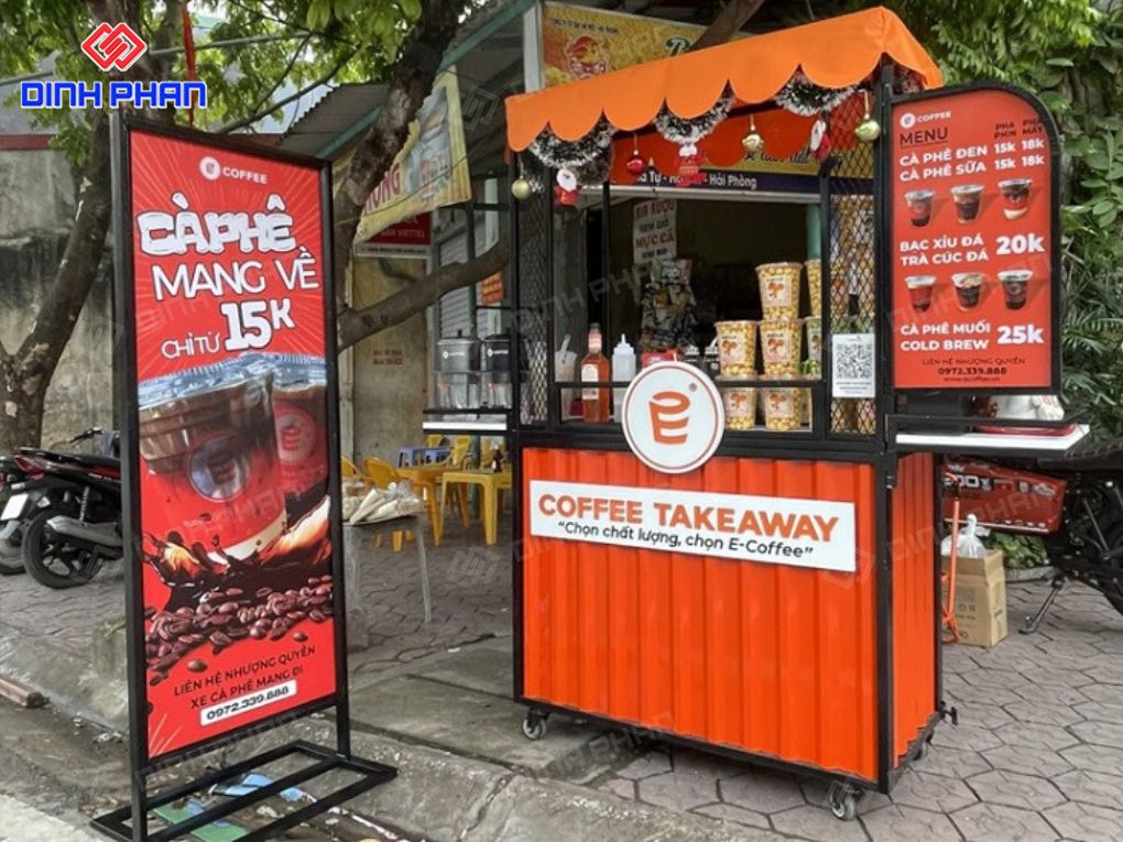 Bảng hiệu cafe mang đi