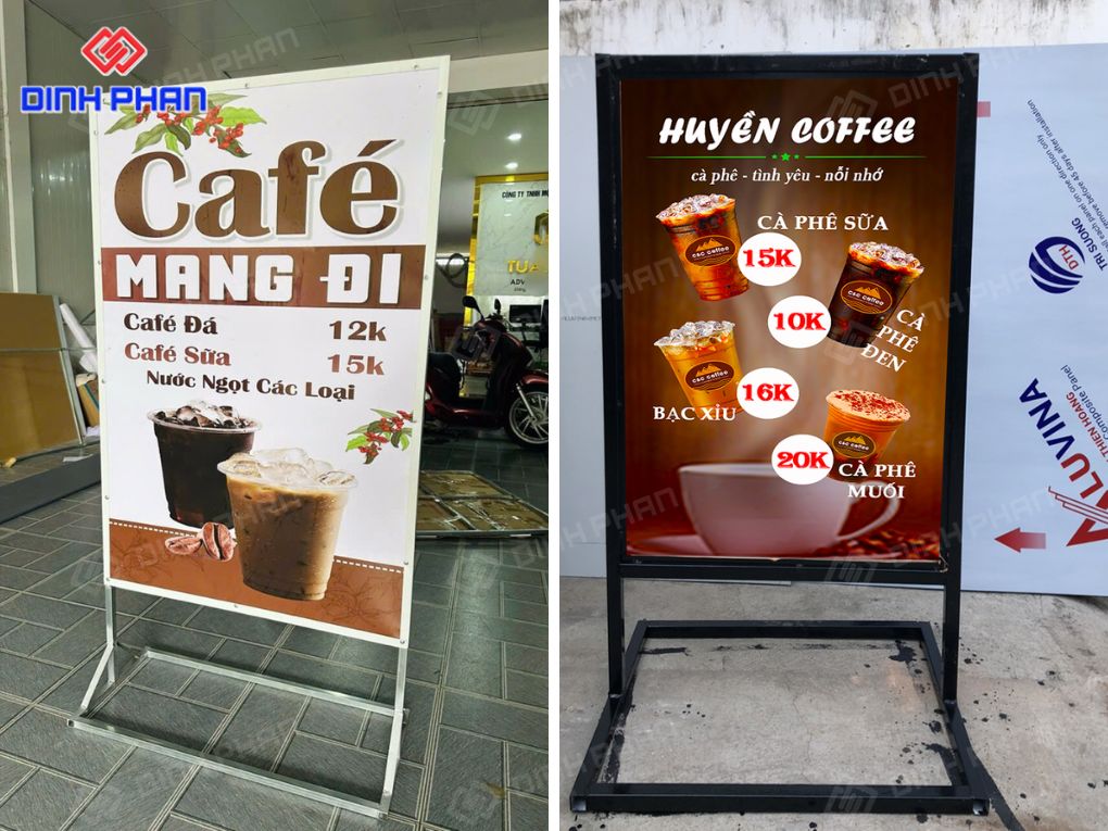 Bảng hiệu cafe mang đi