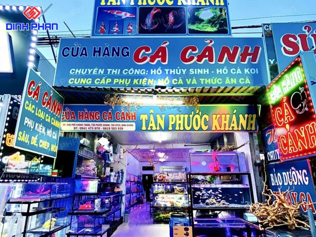 Kích thước bảng hiệu cửa hàng cá cảnh bao nhiêu? Bảng hiệu cửa hàng cá cảnh