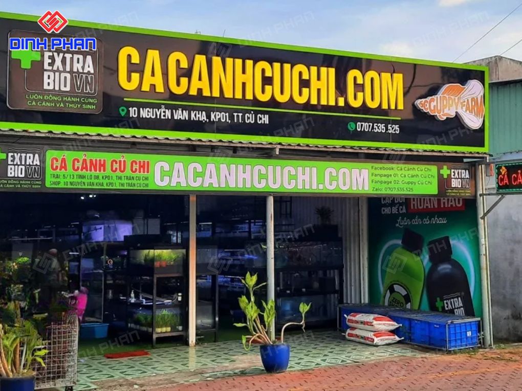 Kích thước bảng hiệu cửa hàng cá cảnh bao nhiêu? Bảng hiệu cửa hàng cá cảnh