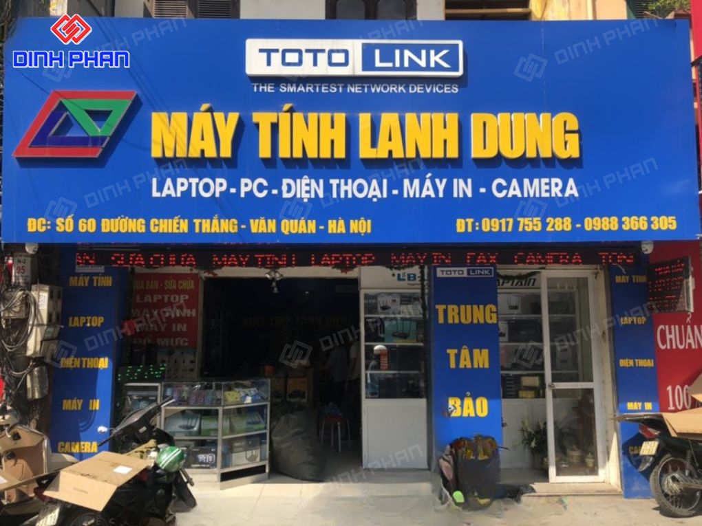 Bảng hiệu cửa hàng camera