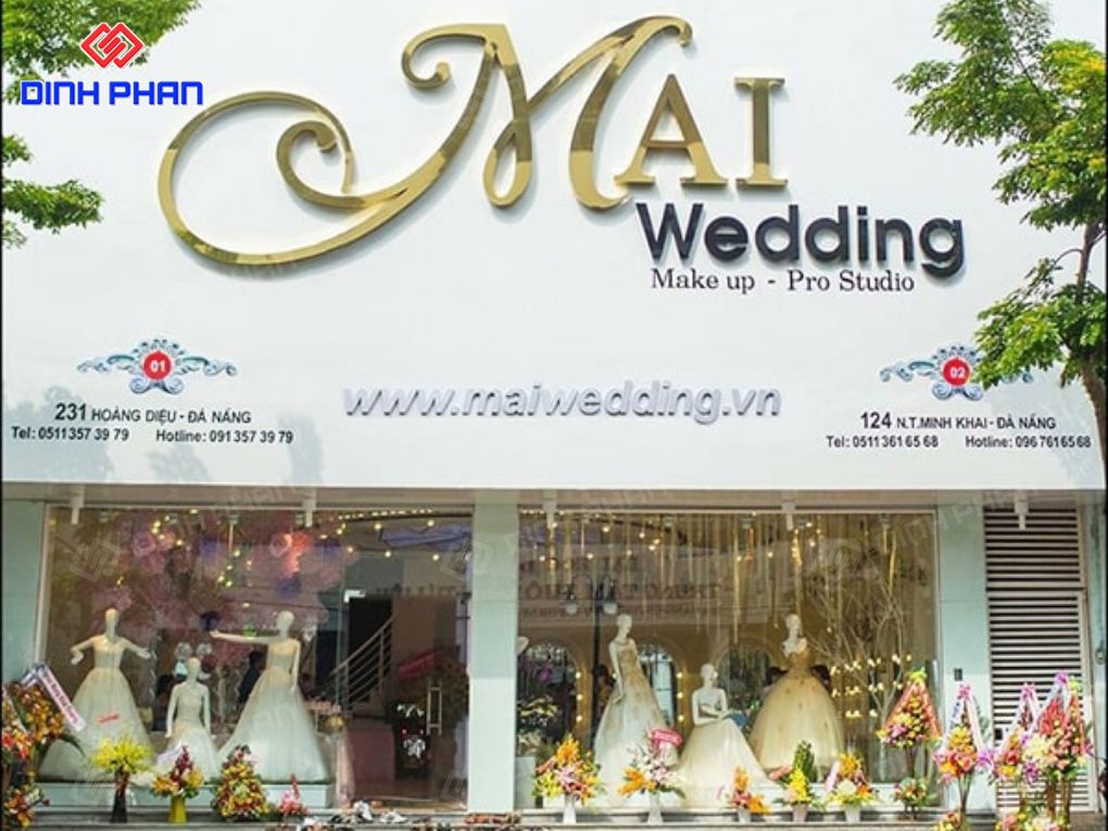 Bảng hiệu studio áo cưới