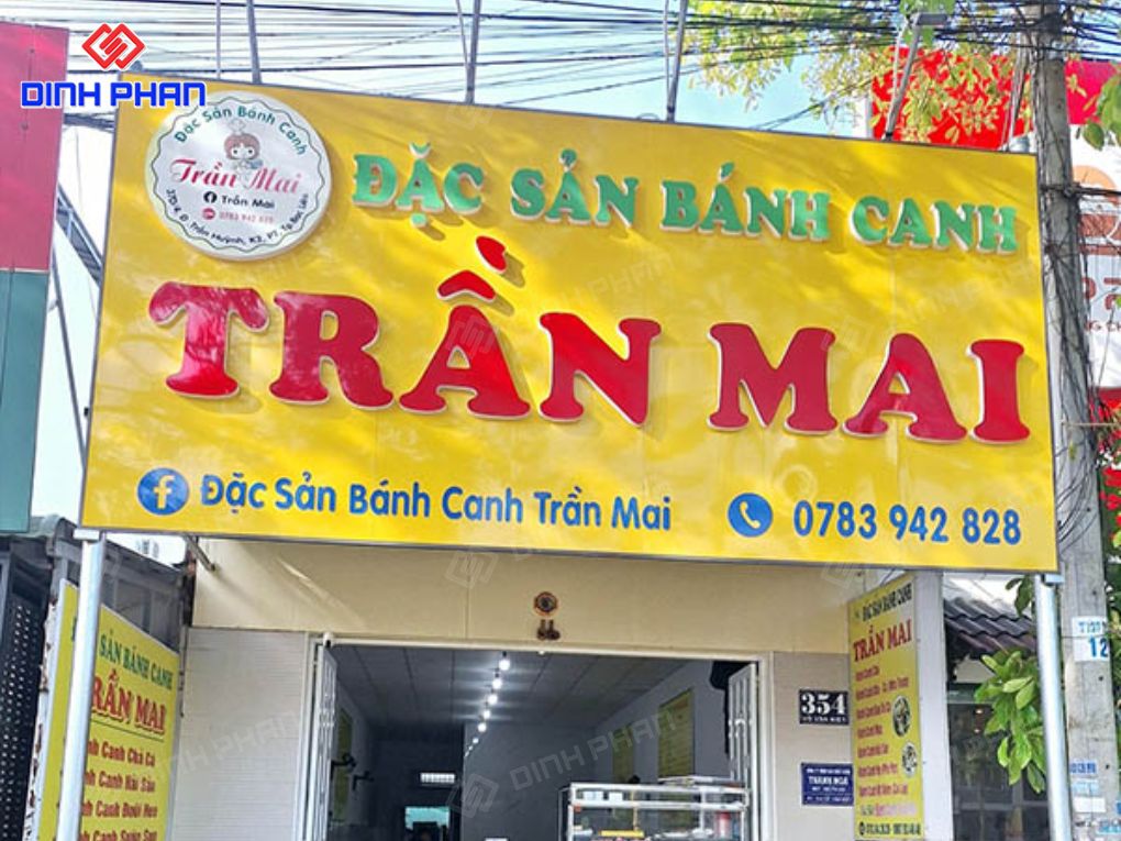 Bảng hiệu tiệm bánh canh