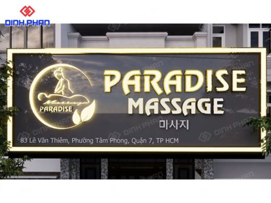 Bảng hiệu tiệm massage