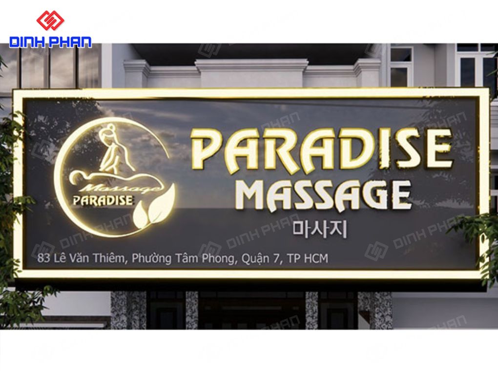 Bảng hiệu tiệm massage