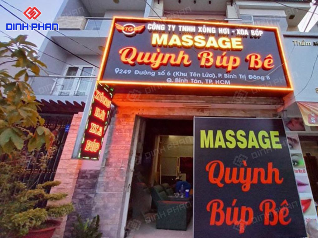 Bảng hiệu tiệm massage