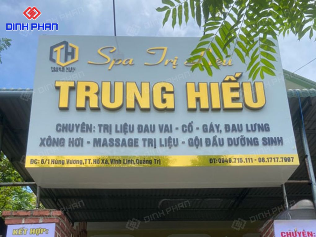 Bảng hiệu tiệm massage