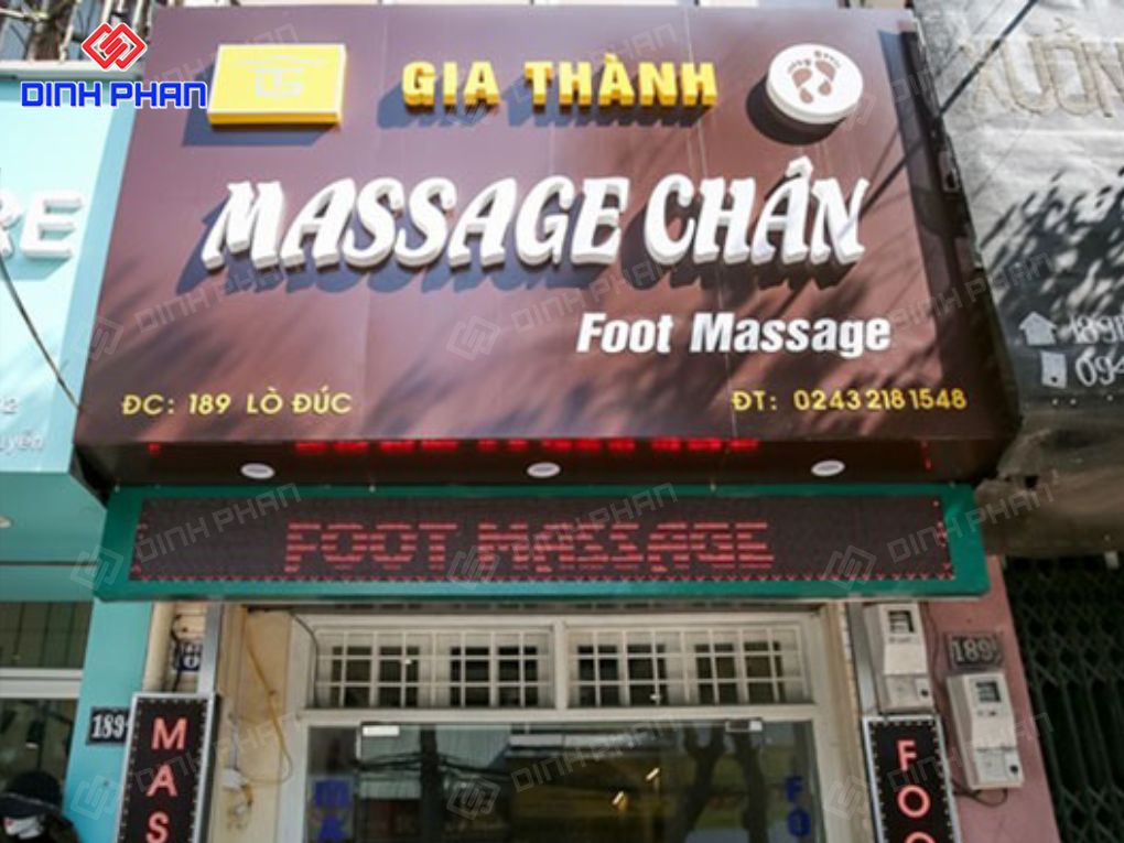 Bảng hiệu tiệm massage