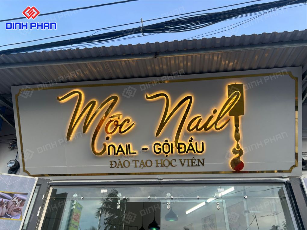 Bảng hiệu tiệm nối mi 