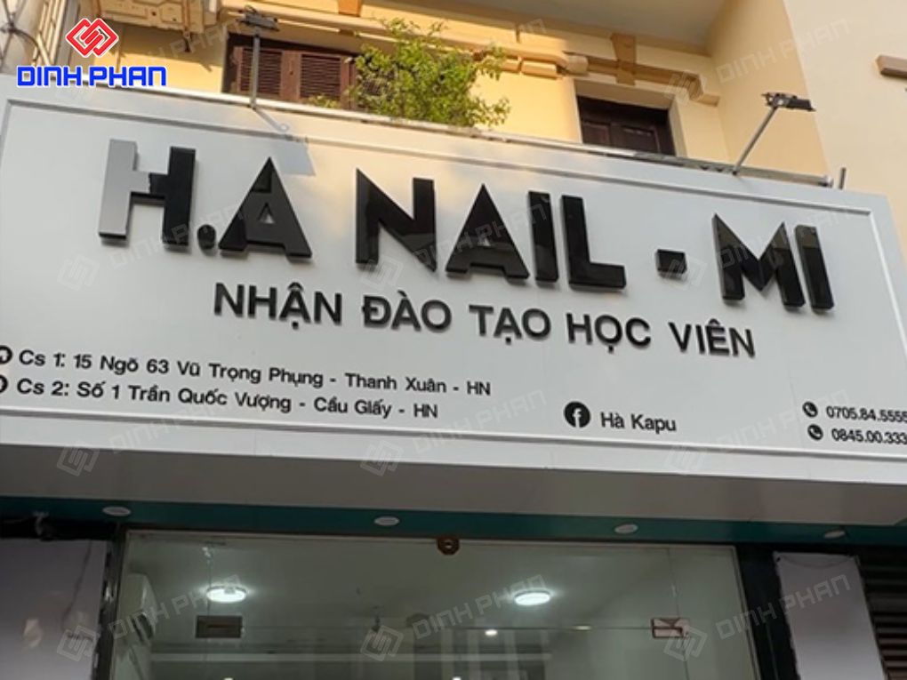 Bảng hiệu tiệm nối mi 