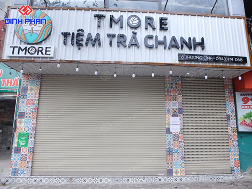 Bảng hiệu tiệm trà chanh